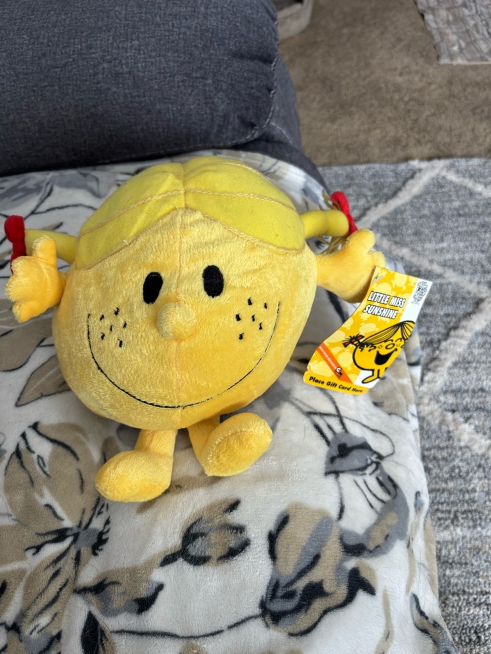 Little Miss Sunshine Plush - Bright Yellow Soft Stuffed Character